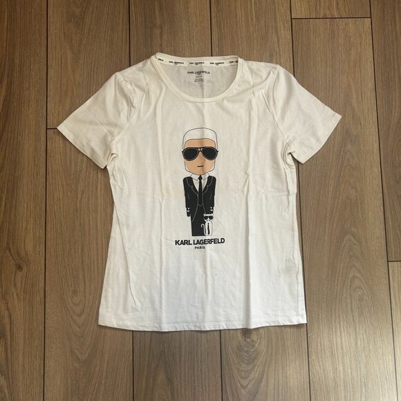 Karl Lagerfeld Graphic T-Shirt - Picture 1 of 1